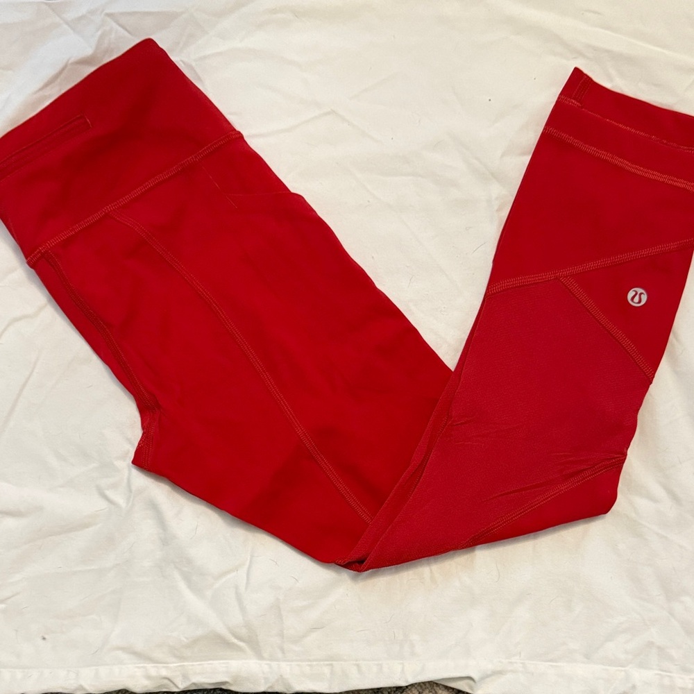 lululemon athletica women’s Vibrant Red Leggings